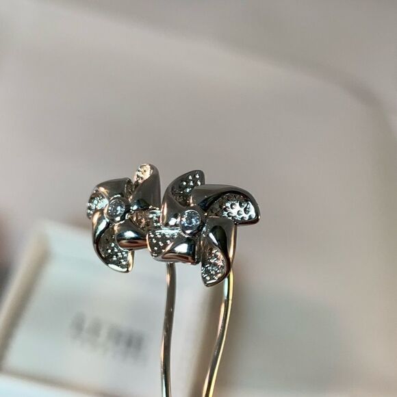 Sterling Silver Windmill Stud Earrings Tassel Earrings Dangles for Women… - Picture 8 of 9